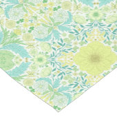 Retro-Gartenflorchen in grün und gelb Kurzer Tischläufer (Ecke)