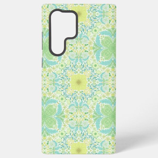 Retro-Gartenflorchen in grün und gelb Samsung Galaxy Hülle (Rückseite)