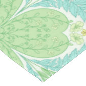 Retro-Gartenflorchen in grün und gelb Tischdecke (Schrägansicht)