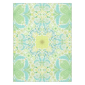 Retro-Gartenflorchen in grün und gelb Tischdecke (Vorderseite)