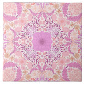 Retro-Gartenflorchen in Rosa Fliese (Vorderseite)