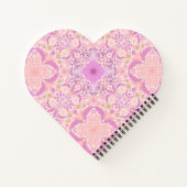 Retro-Gartenflorchen in Rosa Notizblock (Rückseite)