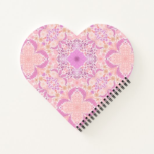 Retro-Gartenflorchen in Rosa Notizblock (Rückseite)