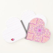 Retro-Gartenflorchen in Rosa Notizblock (Innenseite)