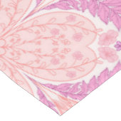 Retro-Gartenflorchen in Rosa Tischdecke (Schrägansicht)