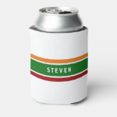 Retro Gas Striped Golf Dad Weekend Scramble Name Dosenkühler (Kanne Rückseite)