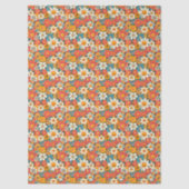 Retro-Gasterblumen-Seidenpapier Seidenpapier (Vorderseite)