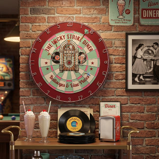Retro Gaststätte im individuellen Design Dartscheibe