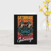 Retro Gators Personalisiert Name Apparel Style Cli Karte (Gelbe Blume)