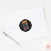 Retro Gators Personalisiert Name Apparel Style Cli Runder Aufkleber (Umschlag)