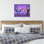Retro Gay Bar Canvas Print Leinwanddruck (Insitu (Schlafzimmer))