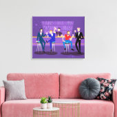 Retro Gay Bar Canvas Print Leinwanddruck (Insitu (Wohnzimmer))