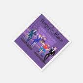 Retro Gay Bar Cocktail Napins Serviette (Ecke)