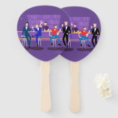 Retro Gay Bar Fans Fächer (Vorne und Hinten)