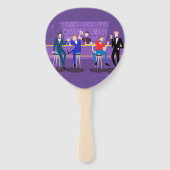 Retro Gay Bar Fans Fächer (Vorderseite)