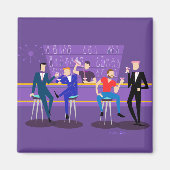 Retro Gay Bar Magnet (Vorne)