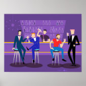 Retro Gay Bar Poster (Vorne)