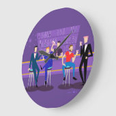 Retro-Gay-Bar-Rundwand-Uhr Große Wanduhr (Winkel)