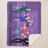Retro Gay Bar Sherpa Blanket Sherpadecke (Vorderseite)