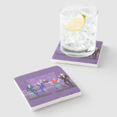 Retro Gay Bar Stone Untersetzer (Seitenansicht)