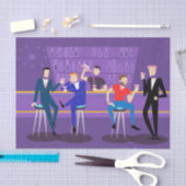 Retro Gay Bar Tissue Paper Seidenpapier (Handwerk)