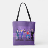 Retro Gay Bar Totasche Tasche (Rückseite)
