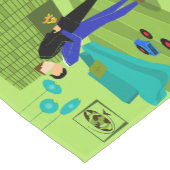 Retro Gay Couple in Liebe Kurzer Tischläufer (Ecke)