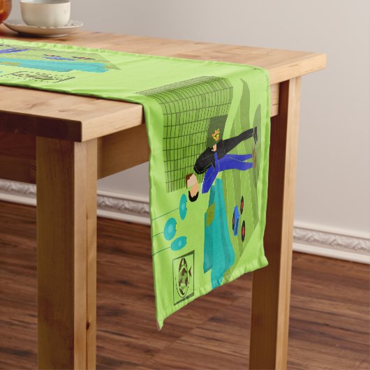 Retro Gay Couple in Liebe Kurzer Tischläufer (Beispiel)