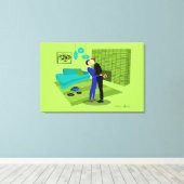 Retro Gay Couple in Liebe Leinwanddruck (Insitu (Holzboden))