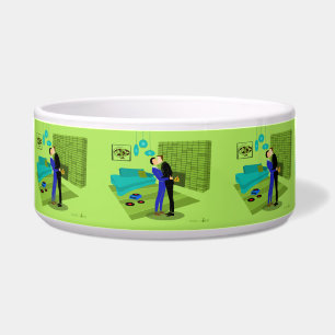 Retro Gay Couple in Liebe Napf