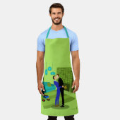 Retro Gay Couple in Liebe Schürze (Getragen)