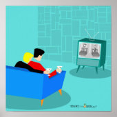 Retro Gay Couple Print, Value Poster Paper (Matte) (Vorne)