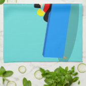 Retro Gay Couple Watching TV Küchentücher (Gefaltet)