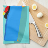 Retro Gay Couple Watching TV Küchentücher (Viertel Falte)