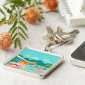 Retro Gay Pool Keychain Schlüsselanhänger (Seite)