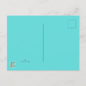 Retro Gay Pool Party Postkarte (Rückseite)