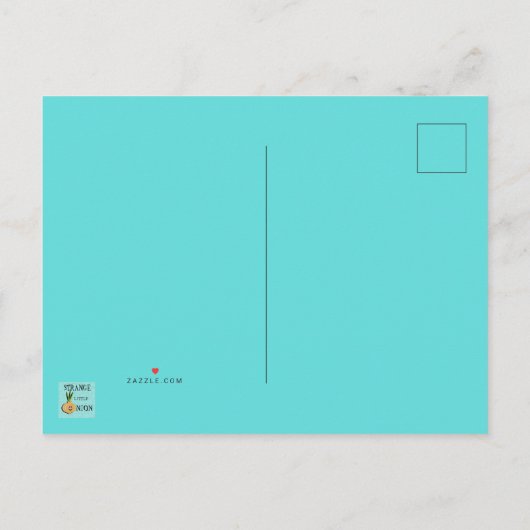 Retro Gay Pool Party Postkarte (Rückseite)