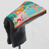 Retro Gay Pool Party Putter Abdeckung Golf Headcover (3/4 Vorderseite)