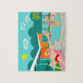 Retro Gay Pool Party Puzzle (Vertikal)