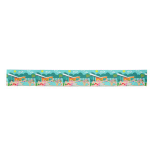Retro Gay Pool Party Ribbon Satinband
