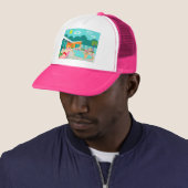 Retro Gay Pool Party Trucker Hat Truckerkappe (Beispiel)