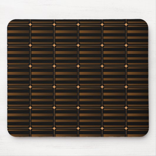 Retro Gebäude blockiert Mousepad, Gold Mousepad (Vorne)