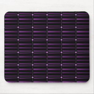 Retro Gebäude blockiert Mousepad, Lila Mousepad