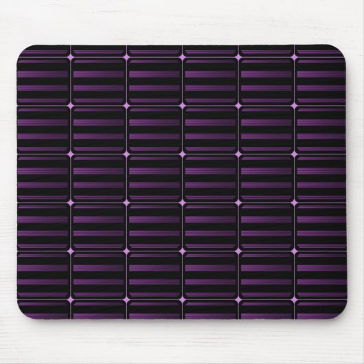 Retro Gebäude blockiert Mousepad, Lila Mousepad (Vorne)
