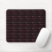Retro Gebäude Blocks Mousepad, Burgund Mousepad (Mit Mouse)