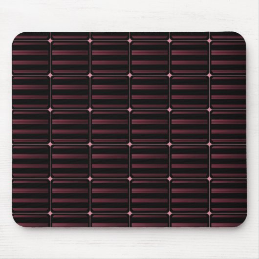 Retro Gebäude Blocks Mousepad, Burgund Mousepad (Vorne)