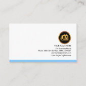 Retro Gebäude Dachdecker Zuhause Instandsetzung Visitenkarte (Rückseite)