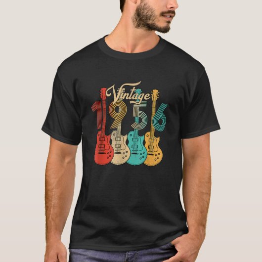 Retro Geboren 1956 70 Jahre altes Design für T-Shirt (Vorderseite)