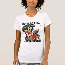 Retro Geboren zu lesen T-Shirt