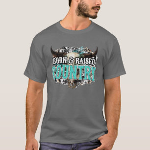 Retro Geborene und erhöhte Western Country Cowb T-Shirt